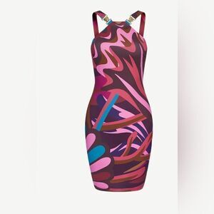 Bahari Bahamas Lucaya bodycon dress with seashell accents 2XL - NWT- stretchy